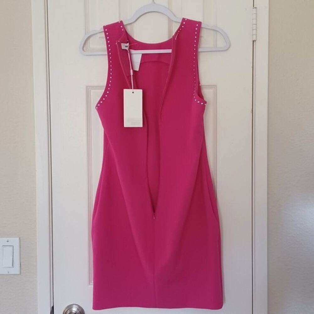 Likely Manhattan Fuchsia Studded Sleeveless Mini Dress 6 Sorority Luncheon NWT - Picture 9 of 11